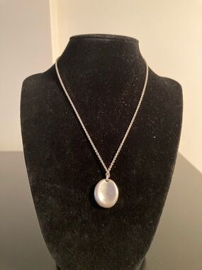 American Eagle Outfitters Silver Round Pendant Necklace